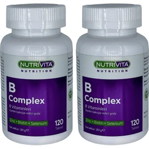 Nutrivita Nutrition Vitamin B Complex 2 x 120 Tablet B Vitamini Kompleks