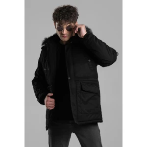 Stil Kombin Stil Kombin Içi Kürklü Kaban Mont Bl 1506