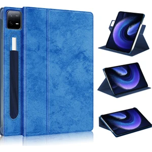 Xfashion Xiaomi Pad Için 6 Pro Rotary Stand Deri Kılıf Kalem Tasarım Tablet Bırak-Kötü Kapak (Yurt Dışından)