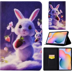 Xfashion Samsung Galaxy Tab S6 Lite / Tab S6 Lite (2022) Pu Deri Tablet Kılıfı Görüntüleme Stand Otomatik Uyanma / Uyku Kapağı Tutucu (Yurt Dışından)