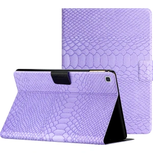Xfashion Samsung Galaxy Tab S6 Lite SM-P610 / Tab S6 Lite (2022) Pu Deri Akıllı Kapak Timsah Stand Kartı Tutucu Tablet Kılıfı (Yurt Dışından)
