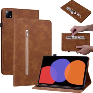Xfashion Xiaomi Pad Için 6 Otomatik Uyanma ve Uyku Stand Deri Kılıf Zipper Cep Tablet Kapakları (Yurt Dışından)