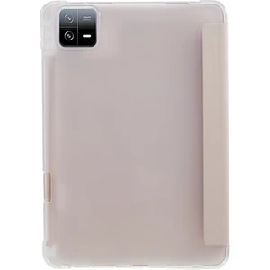 Xfashion Xiaomi Pad 6 / Pad Için 6 Pro Tri-Katı Stand Tablet Kılıf Pu Deri Şeffaf Arka Akıllı Kapak (Yurt Dışından)