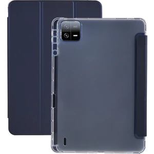 Xfashion Xiaomi Pad 6 / Pad Için 6 Pro Tri-Katı Stand Tablet Kılıf Pu Deri Şeffaf Arka Akıllı Kapak (Yurt Dışından)