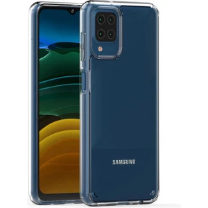 Samsung Galaxy A12 Kılıf Cos Köşeleri Yükseltilmiş Darbe Korumalı Şeffaf Kılıf