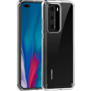 Huawei P40 Pro Kılıf Cos Köşeleri Yükseltilmiş Darbe Korumalı Şeffaf Kılıf