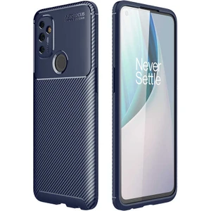 Oneplus Nord N100 Kılıf Karbon Fiber Desenli Silikon Kılıf