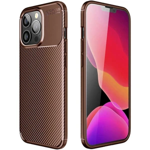 Apple iPhone 13 Pro Max Kılıf Karbon Fiber Desenli Silikon Kılıf