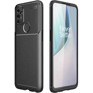 Oneplus Nord N100 Kılıf Karbon Fiber Desenli Silikon Kılıf