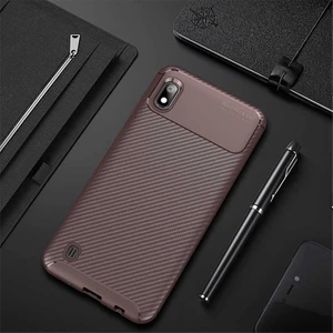 Samsung Galaxy A10 Kılıf Karbon Fiber Desenli Silikon Kılıf