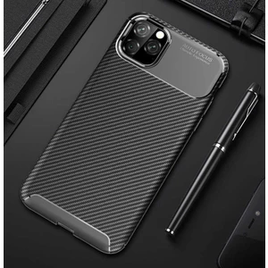 Apple iPhone 11 Pro Max Kılıf Karbon Fiber Desenli Silikon Kılıf
