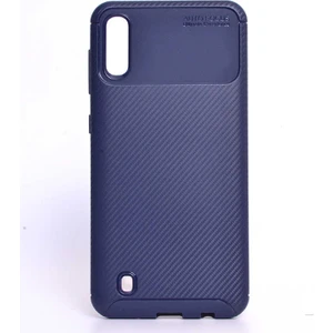 Samsung Galaxy M10 Kılıf Karbon Fiber Desenli Silikon Kılıf