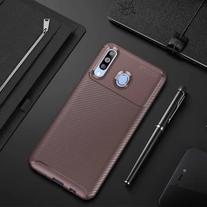 Samsung Galaxy M30 Kılıf Karbon Fiber Desenli Silikon Kılıf