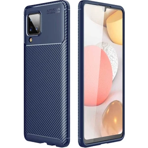 Samsung Galaxy M12 Kılıf Karbon Fiber Desenli Silikon Kılıf
