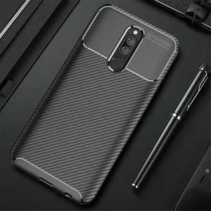 Xiaomi Redmi 8 Kılıf Karbon Fiber Desenli Silikon Kılıf