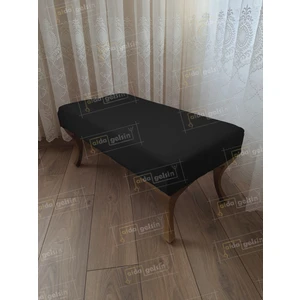 90 cm Düz Ayak Ucu Kapı Önü Antre Bench Puf Gold Ayak