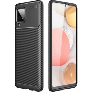 Samsung Galaxy M22 Kılıf Karbon Fiber Desenli Silikon Kılıf