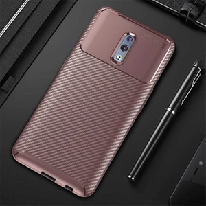 Oppo Reno Kılıf Karbon Fiber Desenli Silikon Kılıf