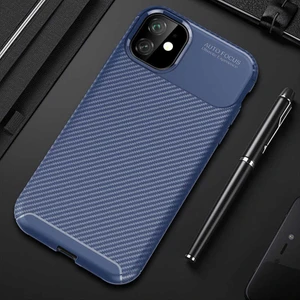Apple iPhone 11 Kılıf Karbon Fiber Desenli Silikon Kılıf