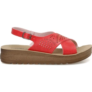 164439.Z3FX Kırmızı Kadın Comfort Sandalet
