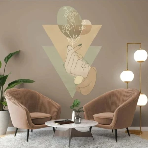 Kt Grup Boho Soyut Sanat Duvar Sticker