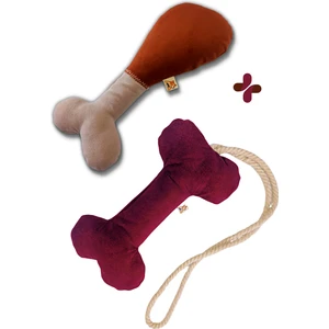 Utd Pet Chicky Sesli Kemik Köpek Oyuncağı + Bestie Çekiştirmeli Kemik Köpek Oyuncağı
