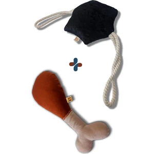 Utd Pet Chicky Sesli Kemik Köpek Oyuncağı + Hexie Çekiştirmeli Kemik Köpek Oyuncağı