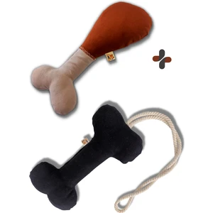 Utd Pet Chicky Sesli Kemik Köpek Oyuncağı + Bestie Çekiştirmeli Kemik Köpek Oyuncağı