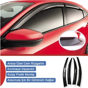 Fiat Linea Cam Rüzgarlığı Mugen 4 Lü Set Ön Arka