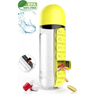 Ilaç Kutulu Matara Suluk 600 ml