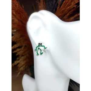Puppet Takı Yeşil Kurbağa Küpe