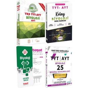 A Yayınları Benim Hocam YKS Biyoloji Seti+Lemma Biyoloji Sb+Başat Biyoloji Yaprak+Biyoloji TYT-AYT 25 D