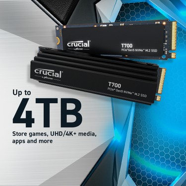 Crucial T700 4TB PCIe Gen5 NVMe M.2 SSD CT4000T700SSD5 Fiyatı