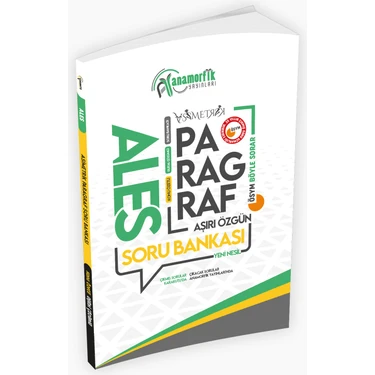 Anamorfik Yayınları 2025 ALES Türkçe Asimetrik Paragraf Konu Özetli Dijital Çözümlü Soru