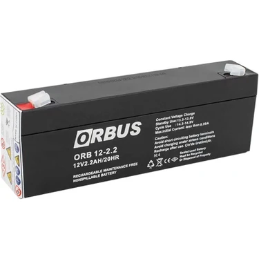 Orbus 12 Volt 2.2 Amper Yatay Akü Orbus-178 x 34 x 60 Mm-900