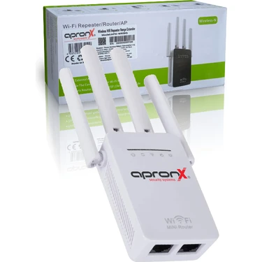 Apx 4 Antenli Wifi Sinyal Yükseltici Wifi Repeater Range