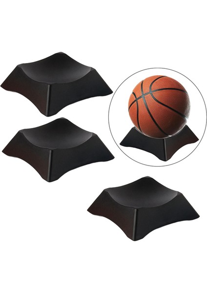 3 Adet Stand Taban Depolama Rafı Ekipmanları Spor Depolama Braketi Basketbol Ragbi Topları Ev ve Masa Siyah (Yurt Dışından) modelleri