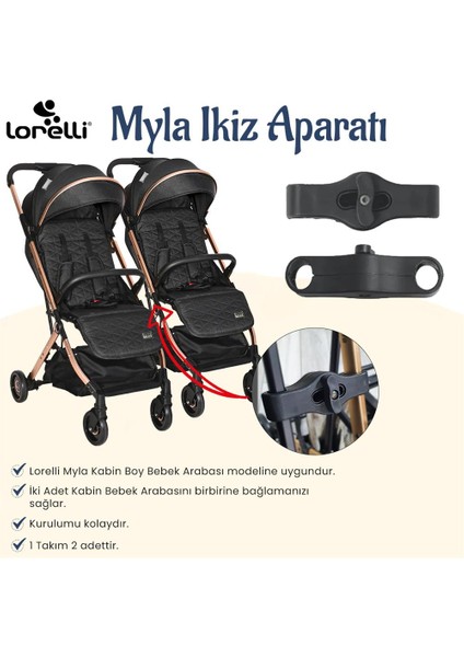 Myla Kabin Bebek Arabası İkiz Bağlantı Aparatı fiyatları