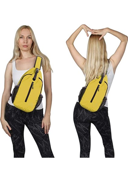 Erkek Outdoor Göğüs Paketi - Sarı (Yurt Dışından)