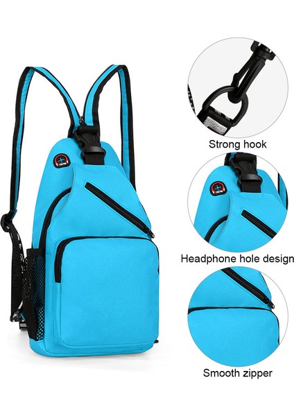 Su Geçirmez Büyük Kapasiteli Tote Messenger Çanta Çok Fonksiyonlu Mavi (Yurt Dışından)