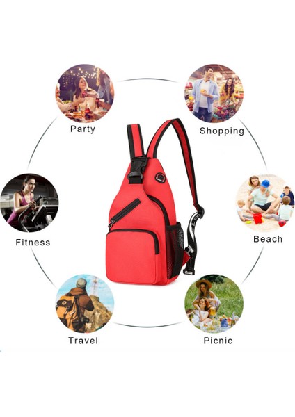 Su Geçirmez Büyük Kapasiteli Tote Messenger Çanta Çok Amaçlı Kırmızı (Yurt Dışından) fırsatları