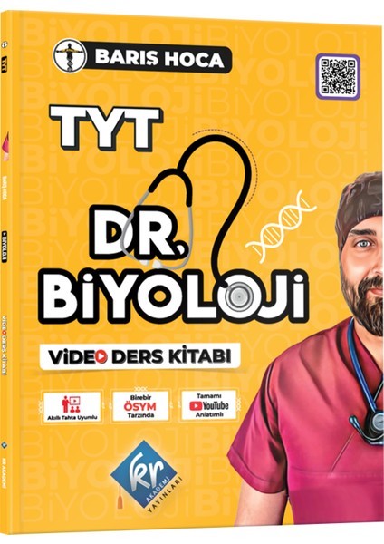 Kr Akademi Yayınları Barış Hoca TYT Dr. Biyoloji Video Kamp Defteri