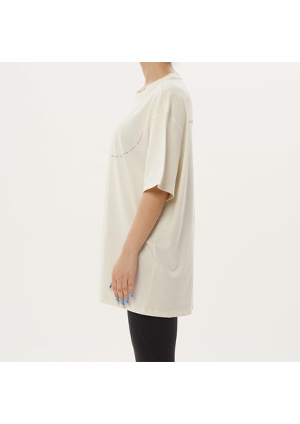Derneği Hayat Dokunmayla Başlar / Krem Oversize Unisex T-shirt fiyatları
