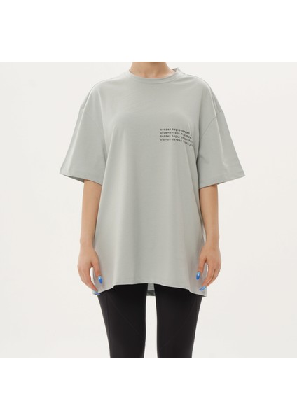 Derneği Hayat Dokunmayla Başlar - Gri Oversize Unisex T-shirt