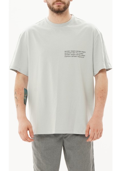 Derneği Hayat Dokunmayla Başlar - Gri Oversize Unisex T-shirt indirimleri