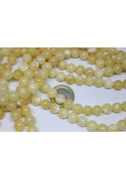 Kalsit Taşı Yarım Dizi 10MM (18CM Uzunluğundadır) fiyatları