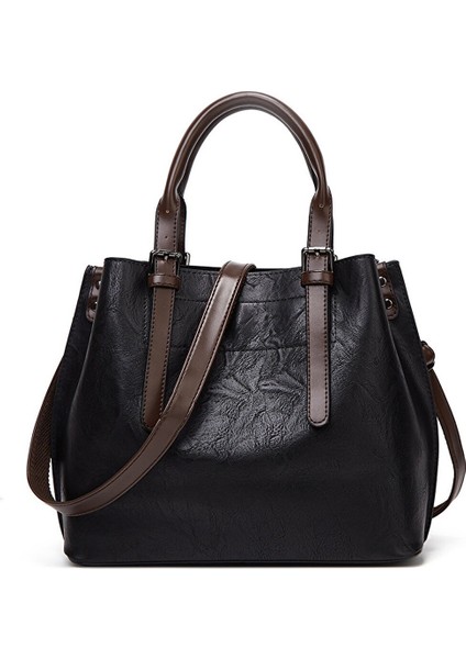 Kadınların Şık Ve Çok Yönlü Kontrast Renkli Omuz Çantası (Yurt Dışından)