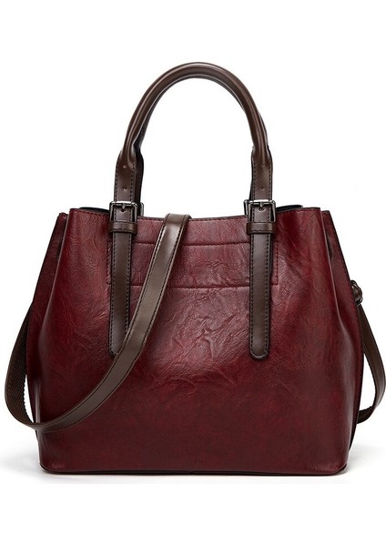 Kadınların Şık Ve Çok Yönlü Kontrast Renkli Omuz Çantası (Yurt Dışından) fiyatları