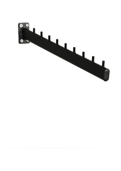 10 Adet Duvara Monte Eğimli Askılık 40 cm
