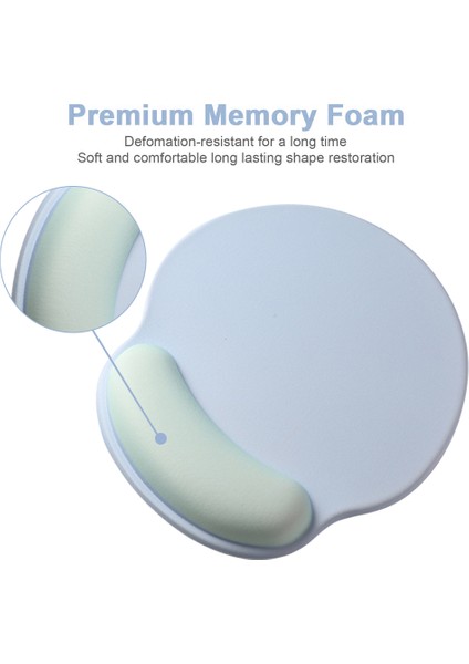 Şeker Renkli Mouse Pad, Jel Bileklik Destekli, Mavi Yeşil (Yurt Dışından) modelleri